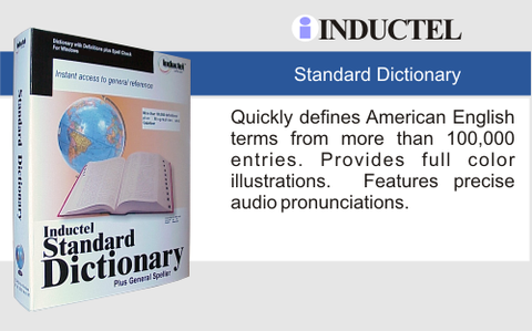 Inductel Standard Dictionary Software Web App, Version 17