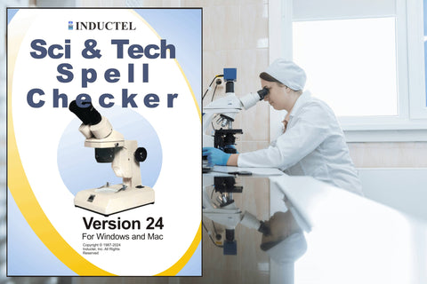 Inductel Scientific and Technical Spell Checker 24 for Microsoft Office/Word