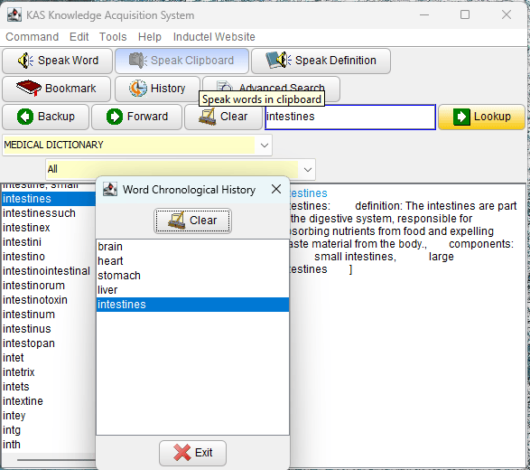 Medical Dictionary Software v. 24 Defines, Speaks, Illustrates, & Checks Spelling in Your Documents
