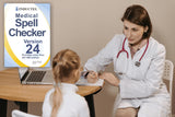 Inductel Medical Spell Checker 24 fixes medical spelling errors even MS Office can't correct.