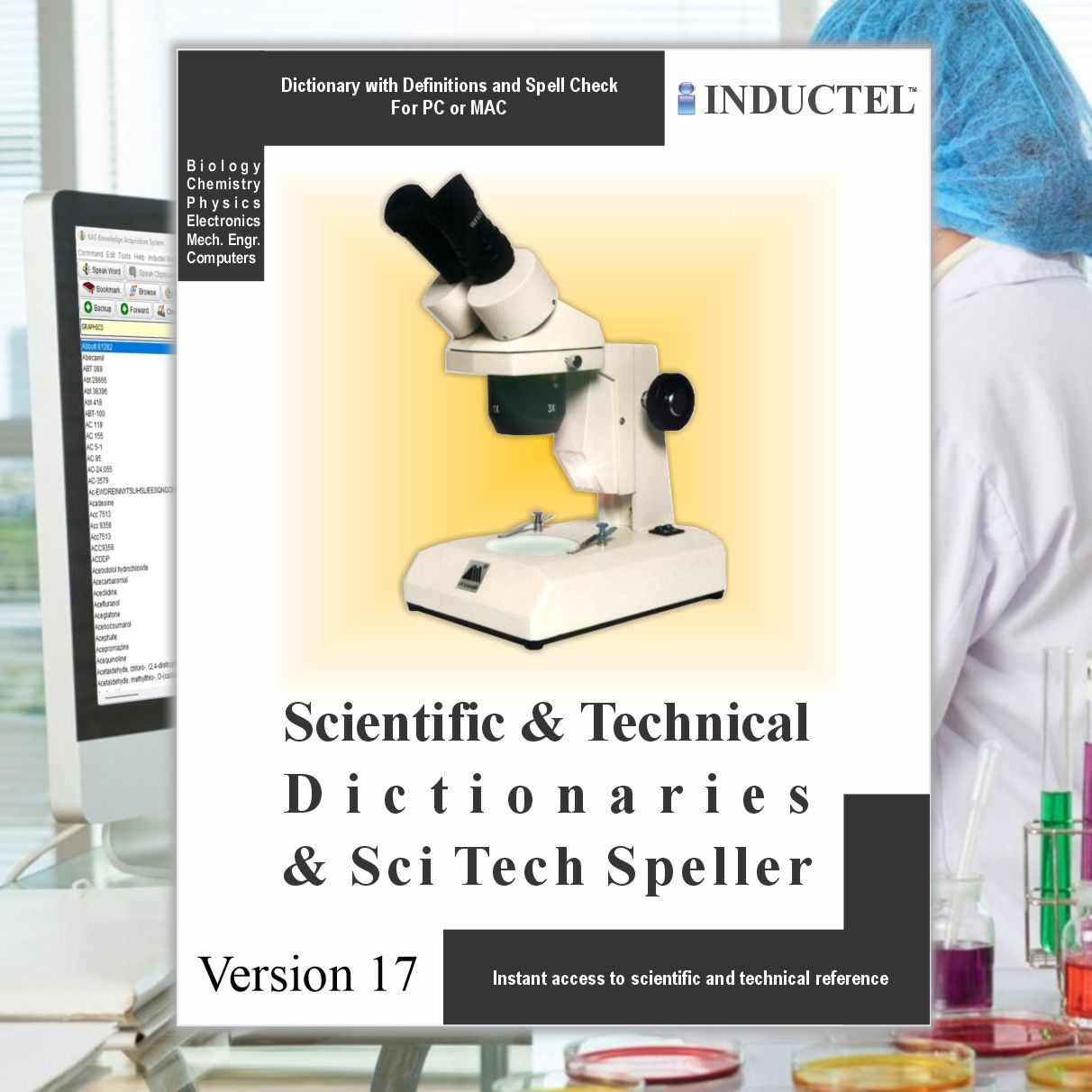 Scientific and Technical Dictionaries 17 for PC or Mac Define, Speak, Illustrate, and Check Spelling