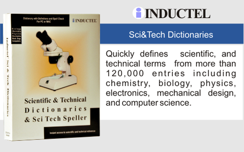 Inductel Scientific and Technical Dictionary Software Web App, Version 17